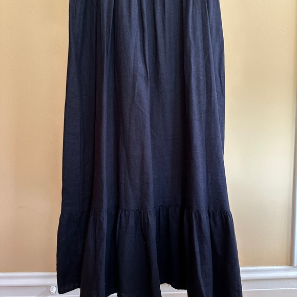 NWT Ellen Tracy Navy Blue Linen Dress Size M - Picture 3 of 6